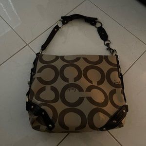 large brown coach bag